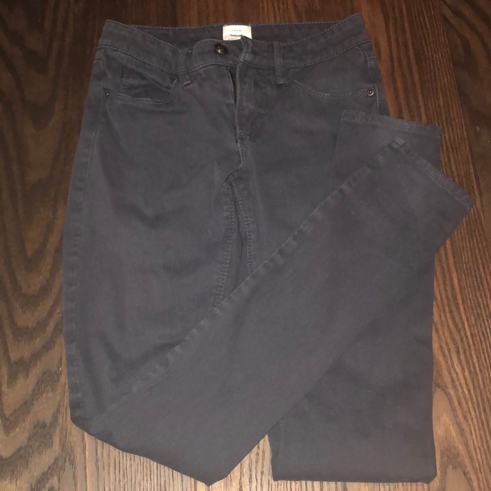 Dark grey stretchy skinny jeans